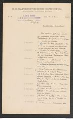 k.k. naturhistorisches Hofmuseum, Intendanzakten 1885-1896 (Hauer), Aktenzahl Z.30/1891, Seite 1
